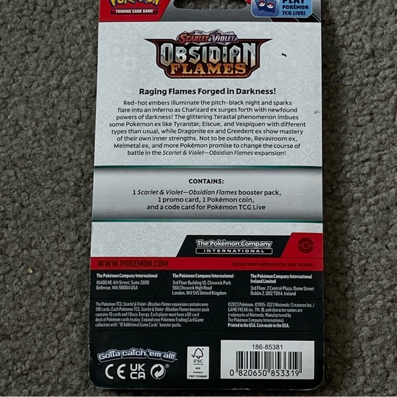 Pokemon HP 50 Scarlett & Violet Obsidim Flames Pawmi New Factory Sealed - Picture 5 of 8